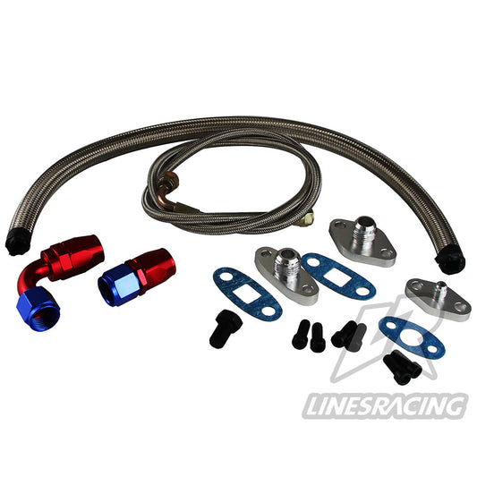 Turbo Oil Feed Line Kit Flange for Toyota Supra 1JZGTE 2JZGTE JZA80 90-07