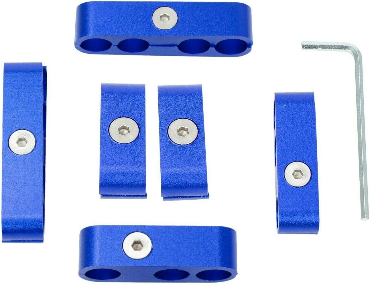 12-Piece Engine Spark Plug Wire Separator Kit for 8mm, 9mm, and 10mm Blue