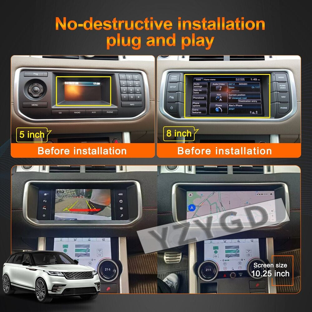 for Land Rover for Range Rover Evoque 2011-2018 Android Car Radio Stereo GPS Screen
