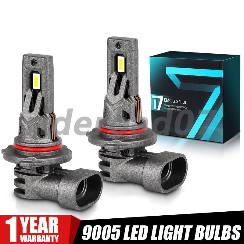 9005 LED Headlight Bulbs Combo High Low Beam Super Bright Wireless