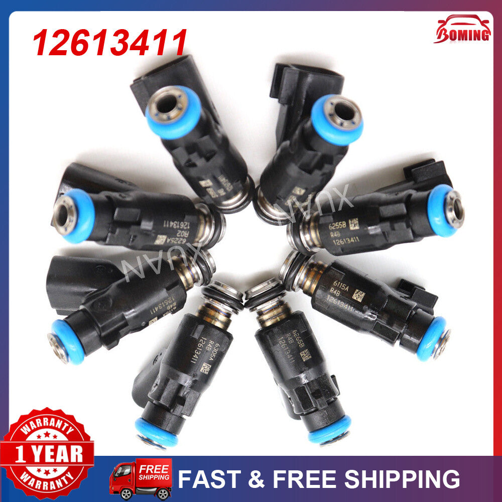 12613411 Fuel Injector for GM V8 4.8L/5.3L Engine New Set of 8