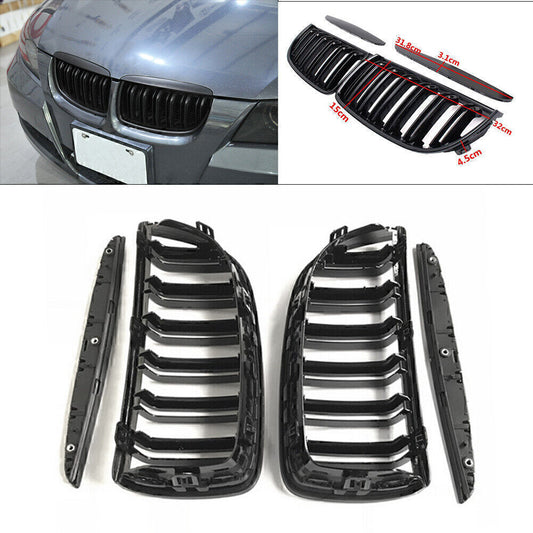 Upper Bumper Grill Mesh Grille Fit for BMW E90 E91 2005-2008 51137120008 51137120007