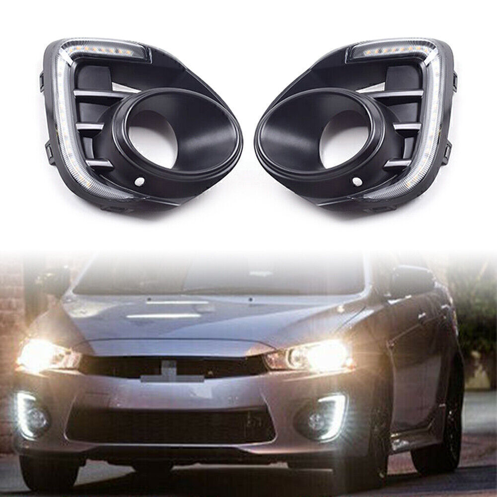 Front LED Daytime Running Light DRL Fog Light for Mitsubishi Lancer 2016-2018