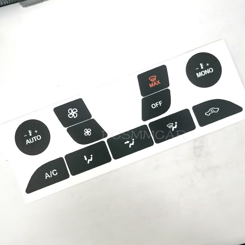 Fit for Ford Focus 1999-2005 Car A/C Button Stickers Decoration Accessories