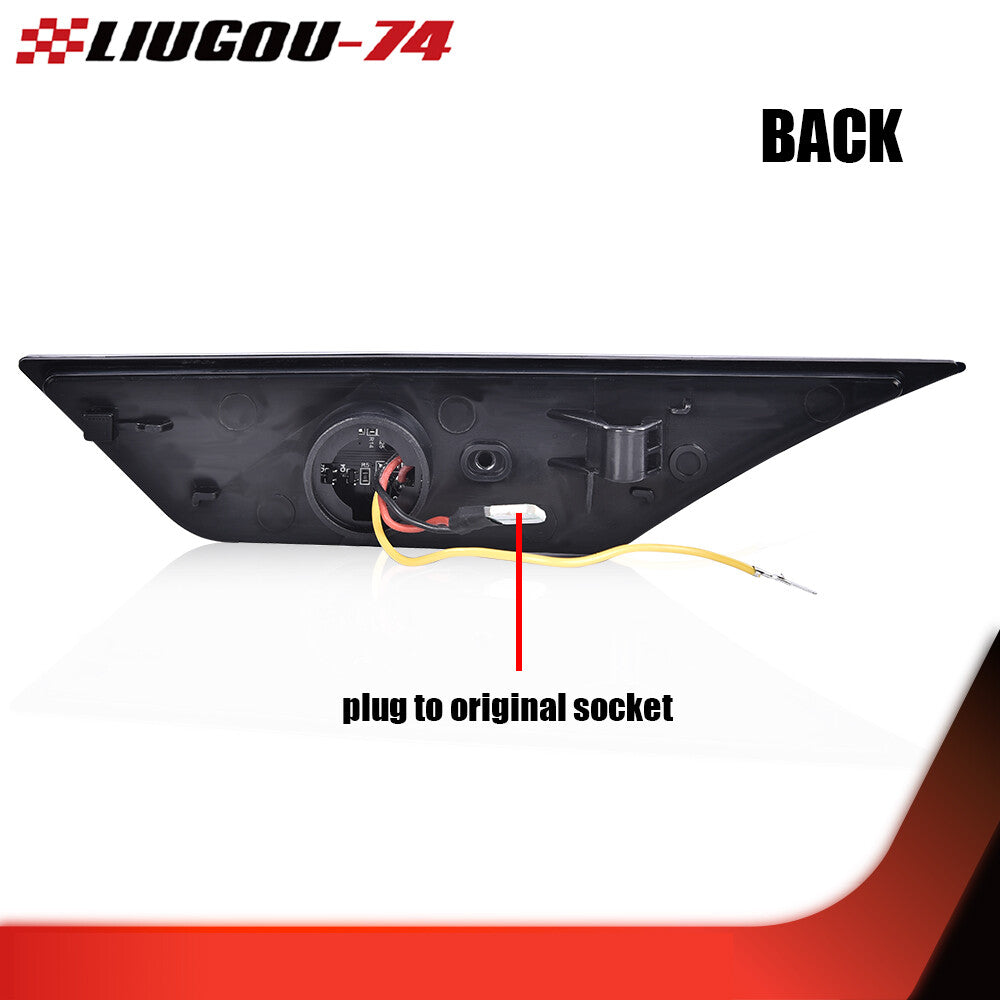 White bumper reflector side marker LED lights suitable for 2016-2020 for Honda Civics.