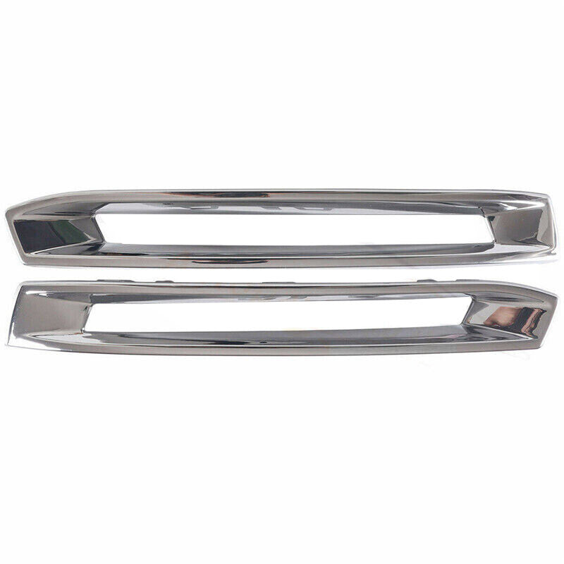 1Pair Front Fog Light Cover Chrome Trim Fits 2013-2016 for Benz X166 GL
