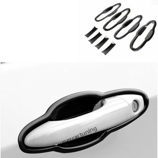 Fit for Jeep Compass 2017-2020 Black Titanium Outside Door Bowl Cover Trim 8PCS