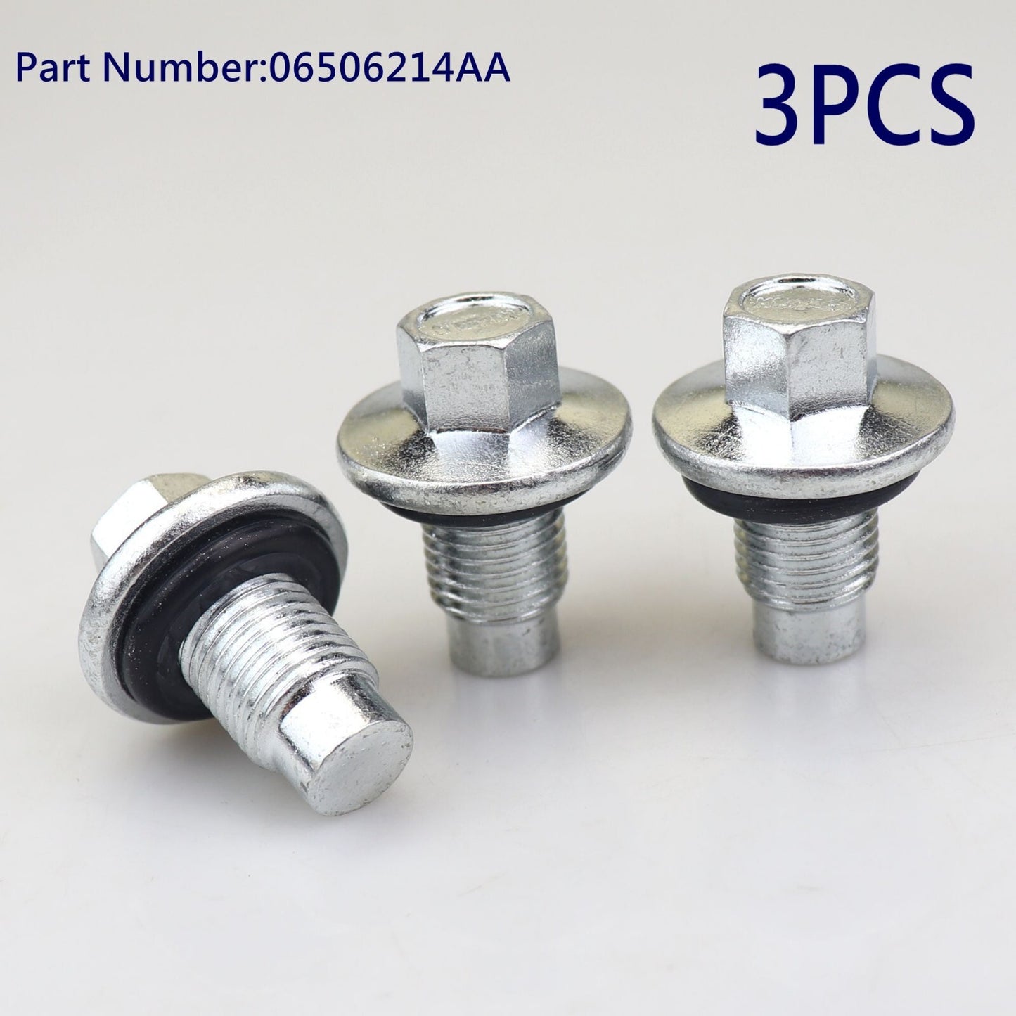 3X For 06506214AA Engine Oil Pan Drain Plug Bolt Washer for Jeep for Dodge Patriot 96-20