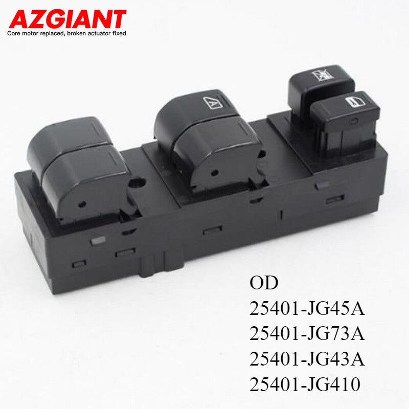 Front Left Driver Power Window Switch 25401-JG45A for Nissan X-Trail 2 T31