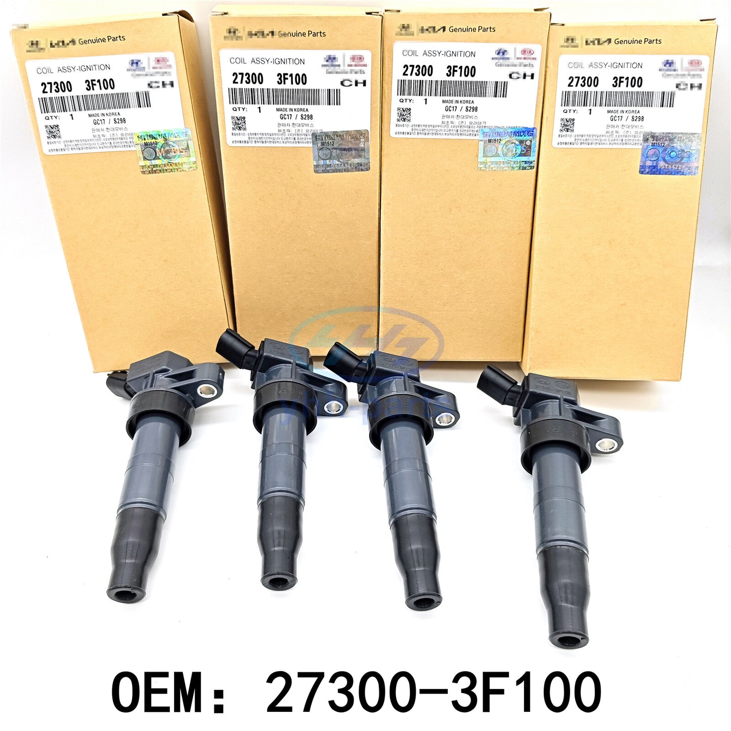 27300-3F100 4Pcs Ignition Coil for Hyundai Sonata for Tucson for Kia Optima Forte