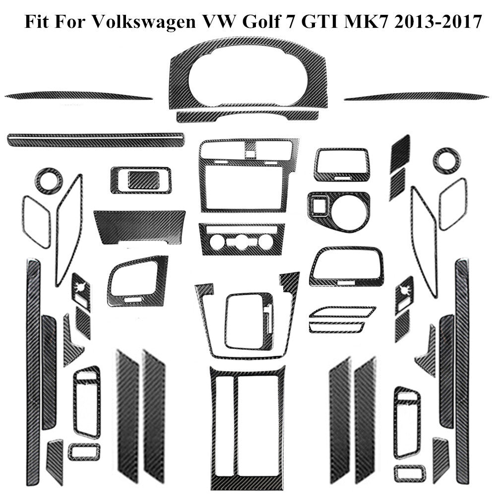 Carbon Fiber Kits Full Interior Trim for VW for Golf 7 GTI Mk7 2013-2017 RHD