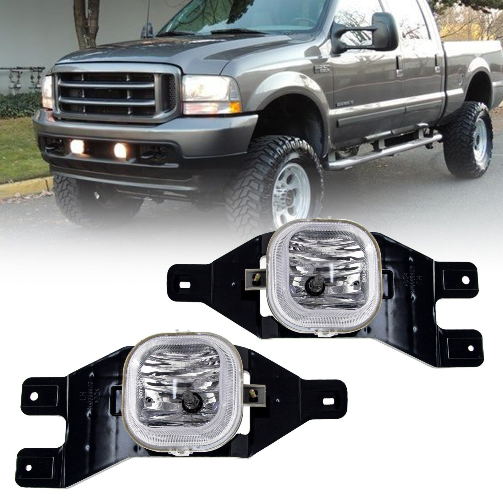 Fog lights are suitable for 1999-2004 for Ford F250/350/450/550 Super Duty/2001-2004 Excursion models.