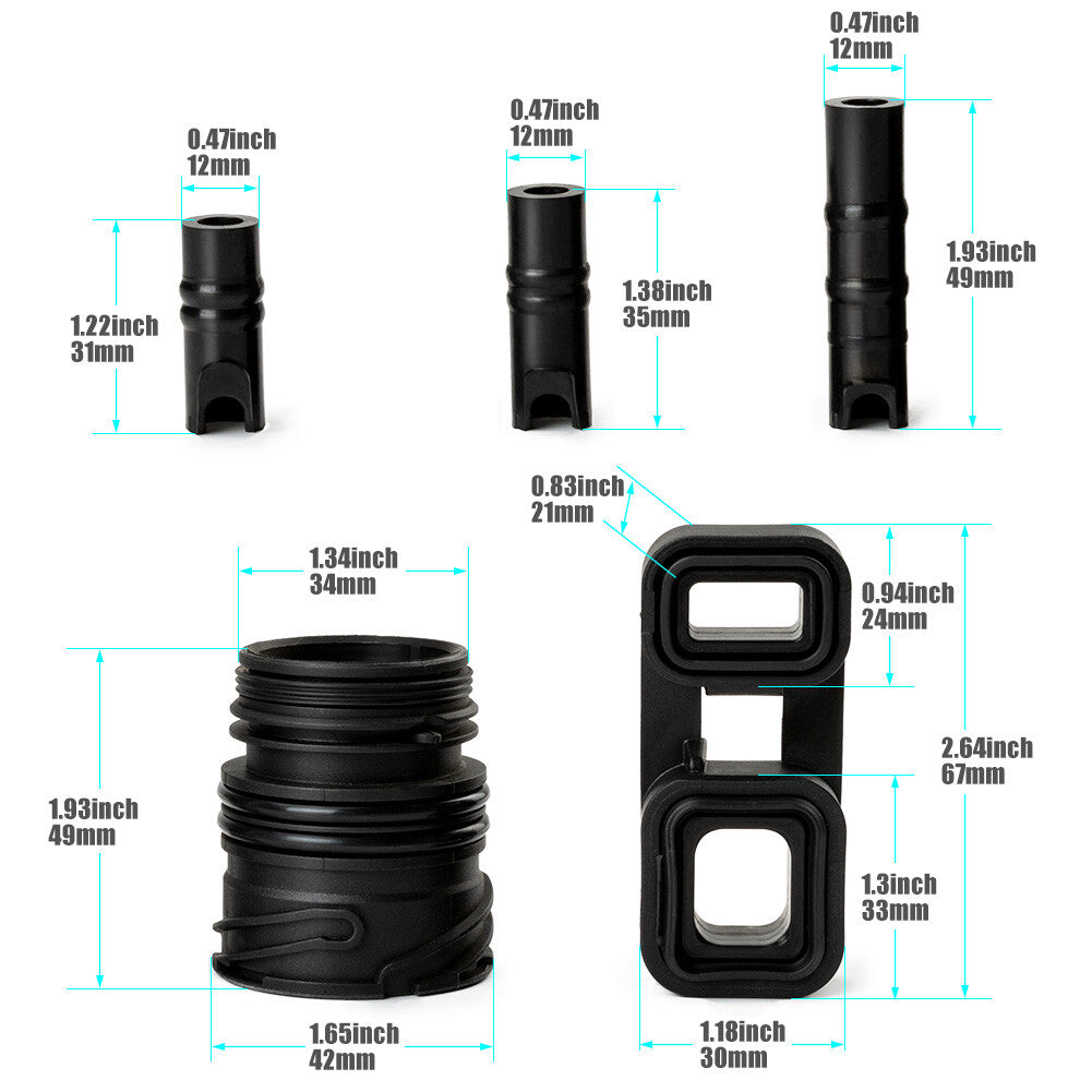 6 6HP19 6HP21 Valve Body to case Sleeve Seal kit Mechatronic Kit for BMW US