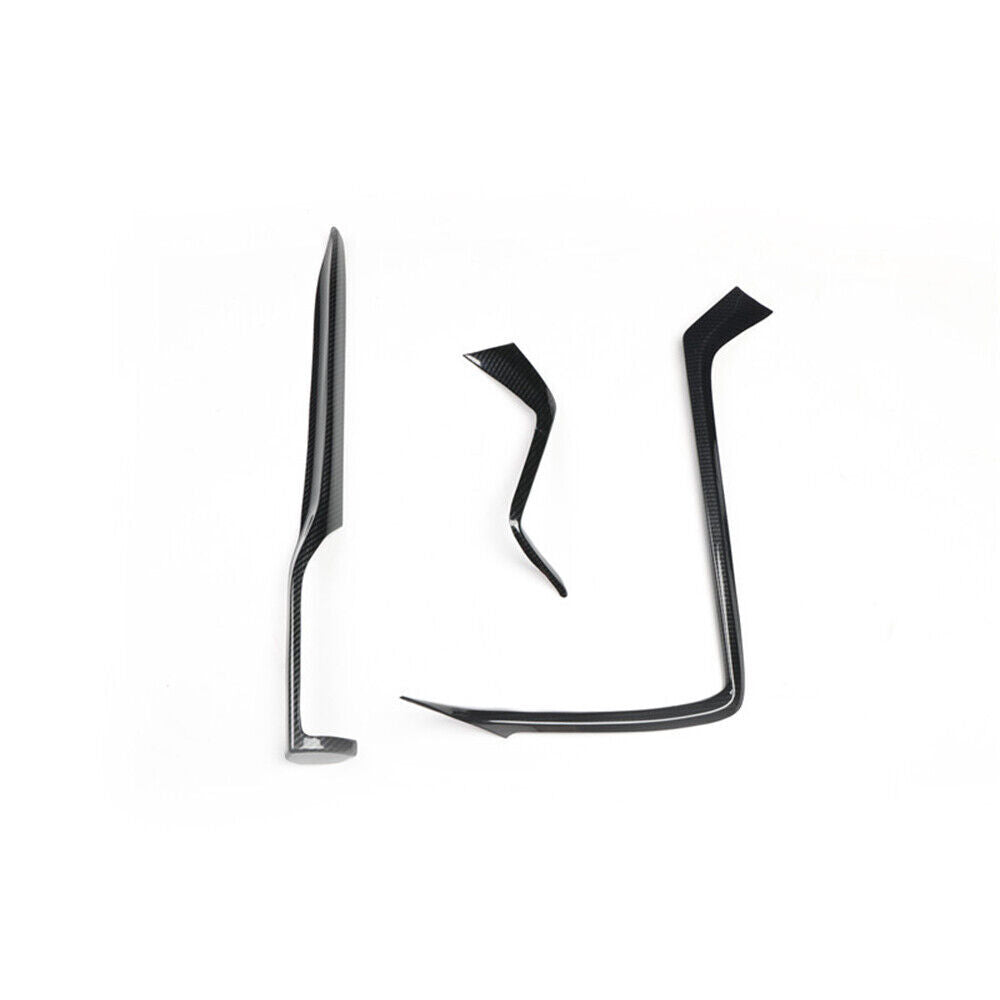 Middle Console Dashboard Strip Trim Fit for Lexus RX 2016-20 Black Carbon Fiber