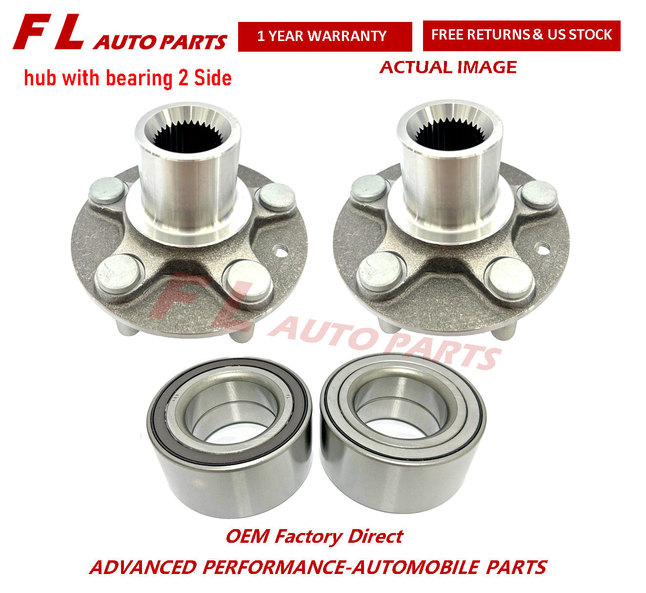 Front Wheel Hub  Bearing For Discovery Sport for Range Rover Evoque LR138237 Pair