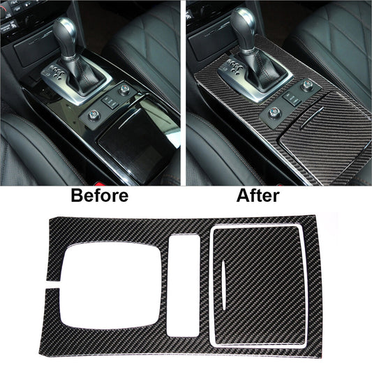 2x for Infiniti FX 2009-2013/QX70 14-17 Carbon Fiber Gear Shift Panel Cover Trim