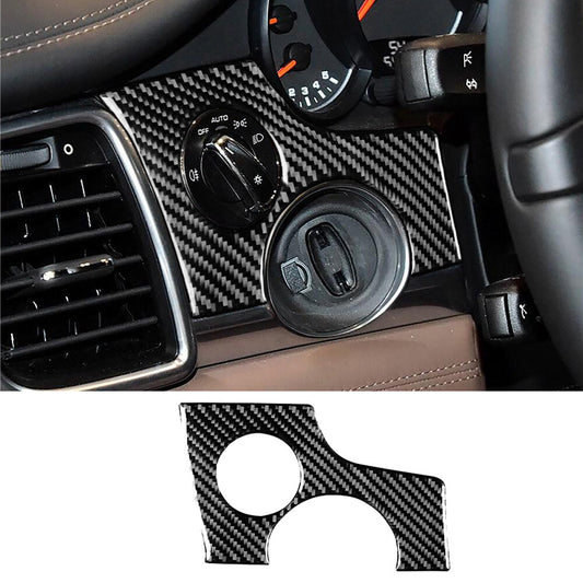 Carbon Fiber Interior Ignition Button Panel Cover for Porsche for Panamera 2010-2016