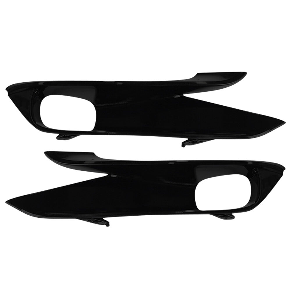 2x Bumper Foglight Bezel Cover Left+Right For 2021 for Sienna SE Gloss Black