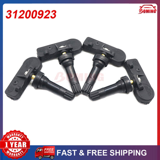 TPMS 31200923 Tire Pressure Monitor Sensor 4PCS for Volvo V70 XC70 XC90 S60 S80