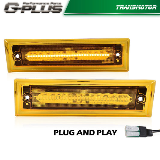 Suitable for 81-91 for Chevrolet for GMC C/K Suburban Blazer Jimmy Amber LED Side Marker Lights