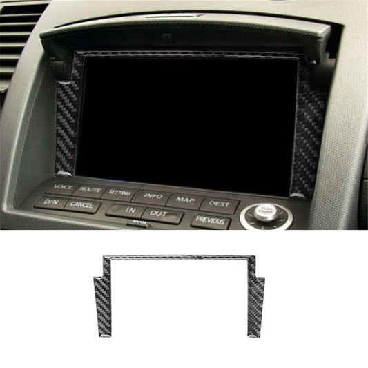 Carbon Fiber Interior Navigation Frame Cover Trim for Nissan 350Z 2003-2005