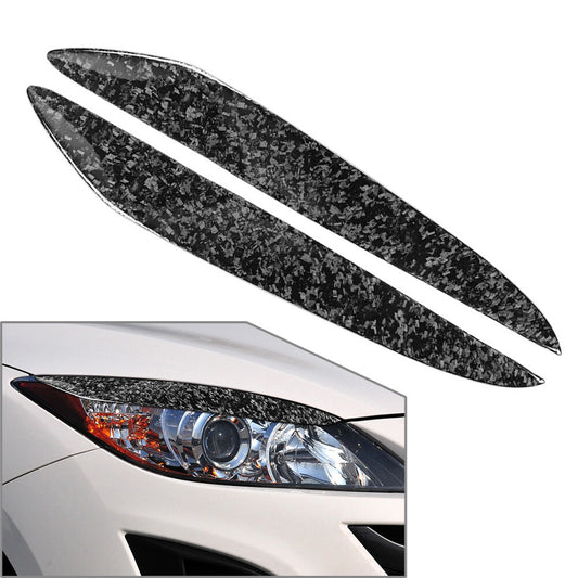 Headlight Eyebrow Eyelid Cover for Mazda 3 BL 2009-2013