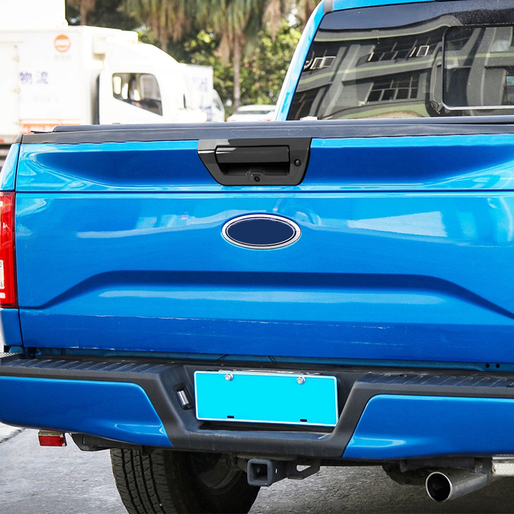 2PCS Black Tailgate Door Handle Cover Trim Decor Bezel for Ford F150 2015-2020