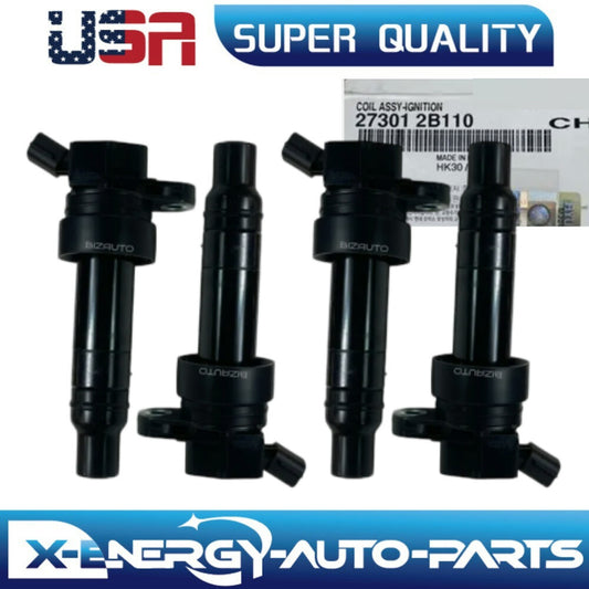 4X Ignition Coil for 12-17 for Hyundai for Veloster Turbo Forte Koup 27301-2B110