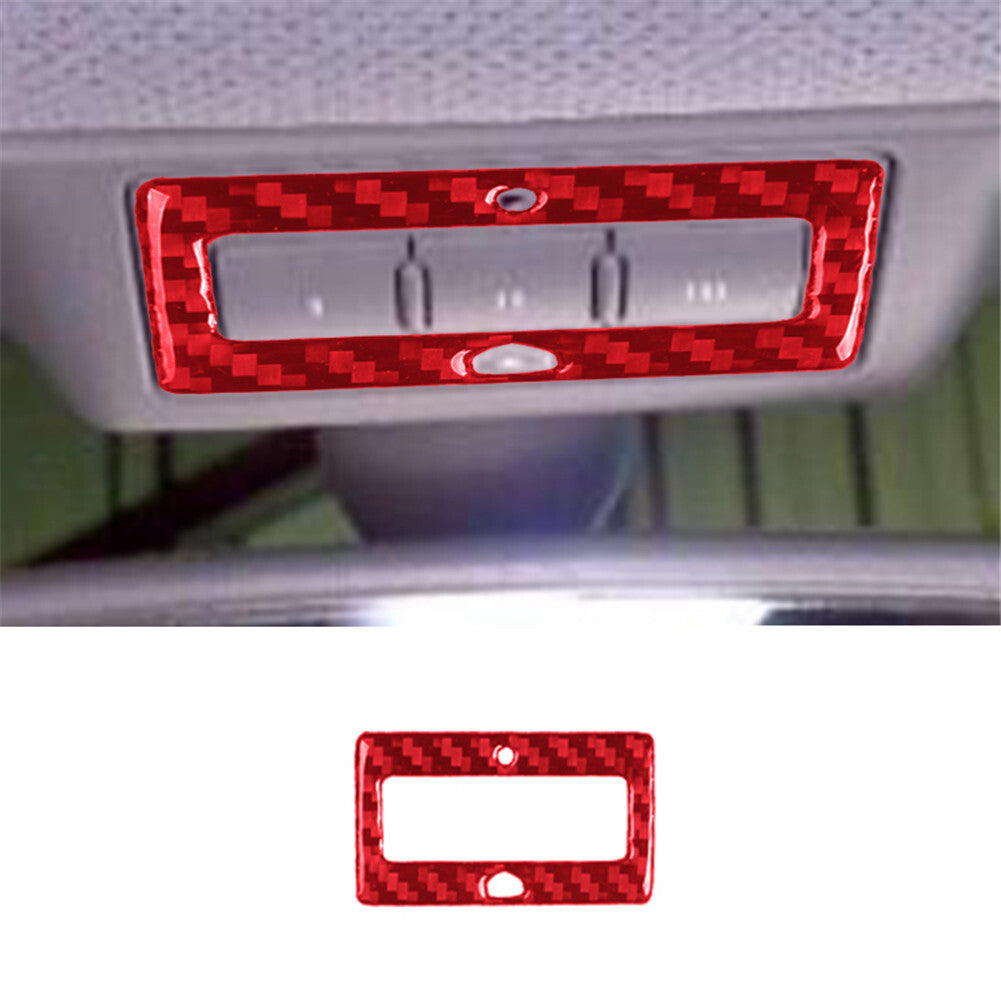 Carbon Fiber Top Front Console Panel Trim Stickers for Audi TT 8N 2001-2006 Red