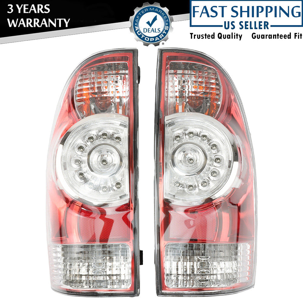 LED Tail Lights Rear Brake Lamps Left+Right Fit For 2005-2015 for Toyota Tacoma