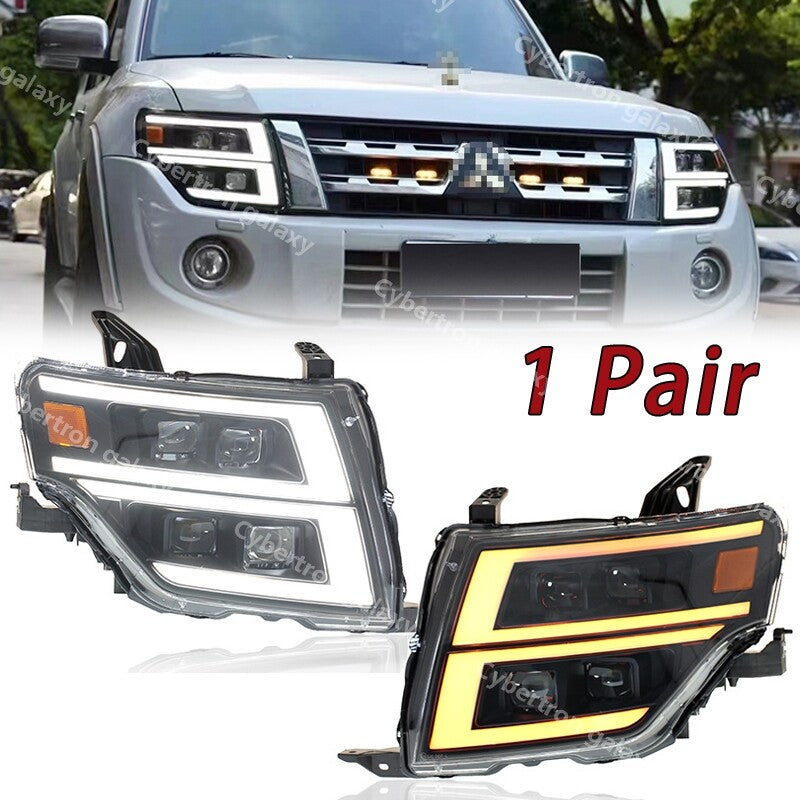 LED headlight upgrades for Pajero V97 2006 - 2021 V93 and Montero V95 dynamic lights.