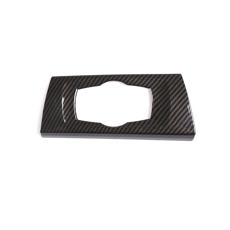 Matte genuine carbon fiber sport mode button cover trim for Corvette C8 2020-2023