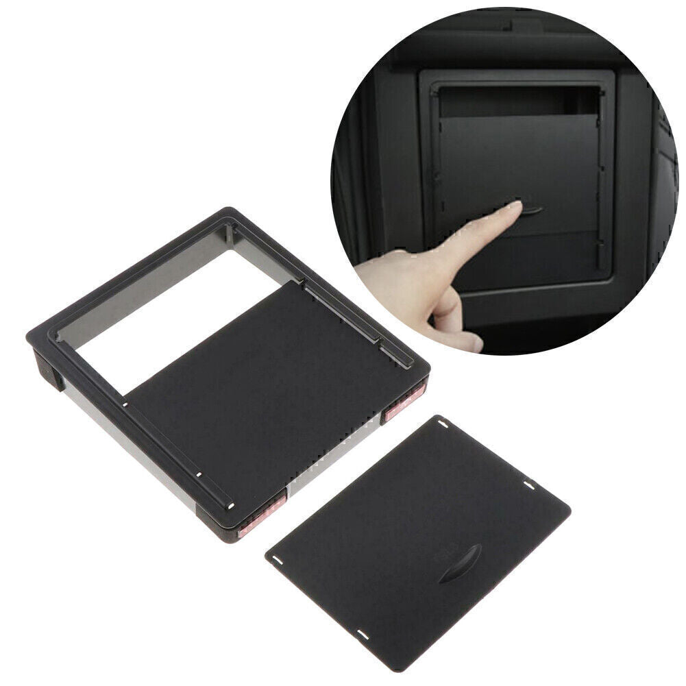 Fit for Tesla Model 3 2017-19 Console Armrest Hidden Storage Box Cover Trim Case BLK