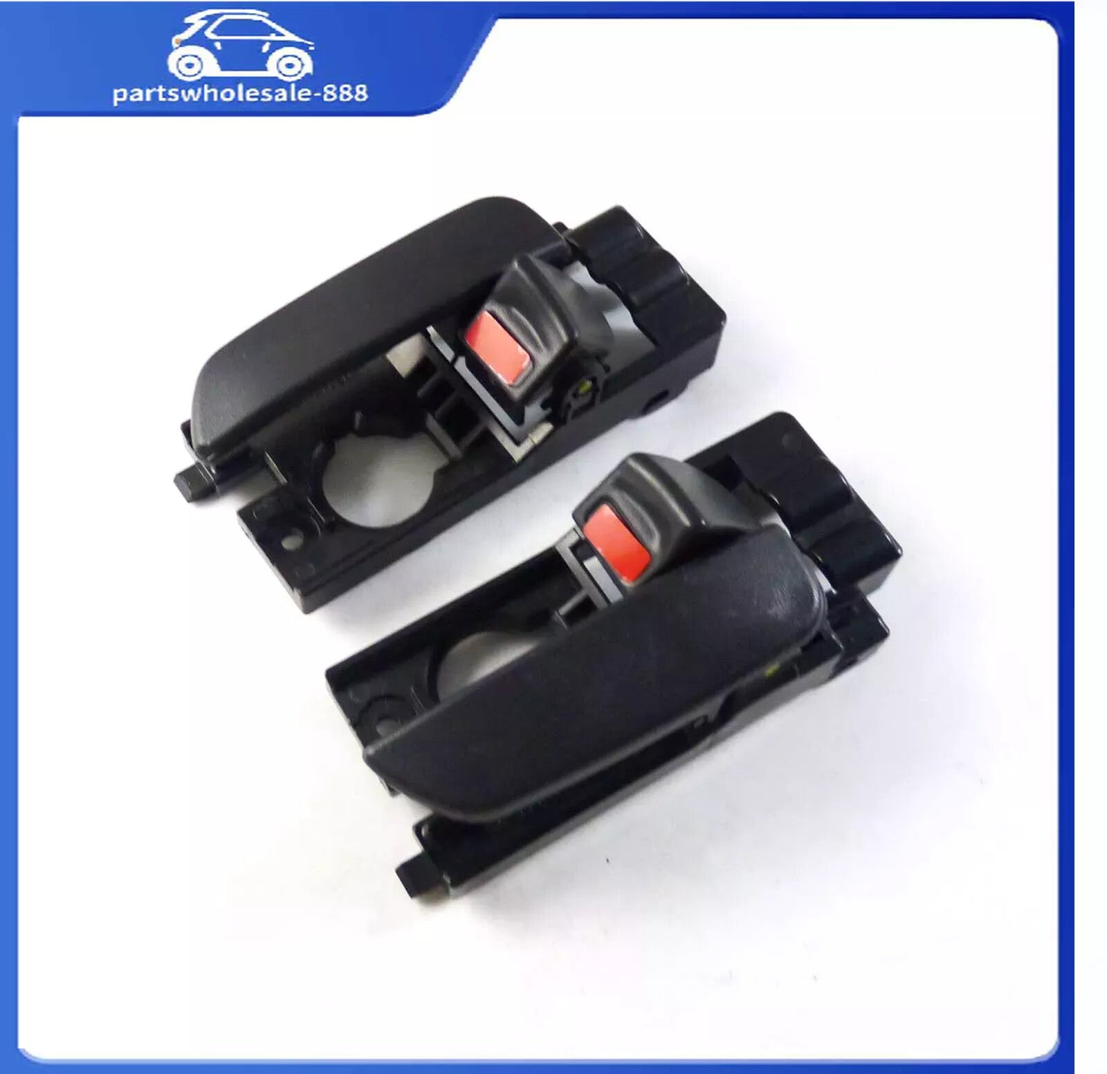 Interior Door Handle For 2006-2011 for Hyundai Accent GLS Set of 2 Front LR Black