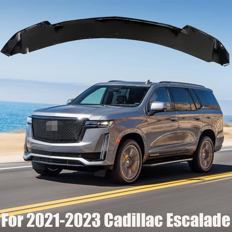 Spoiler Fit For 2021-2023 for Cadillac for Escalade Front Bumper Lip Glossy Black