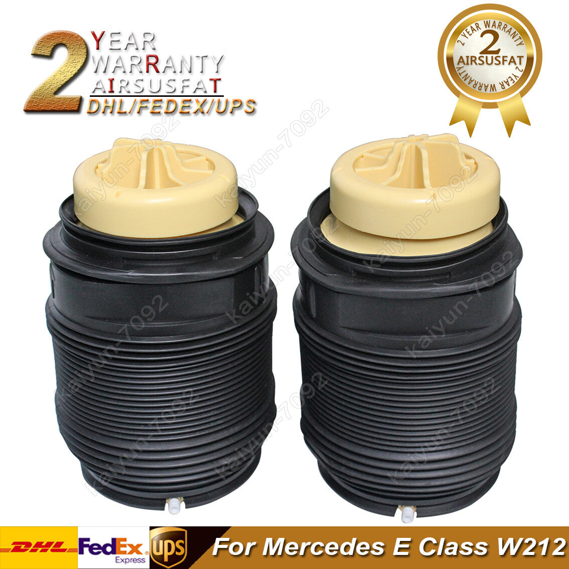 2x for Mercedes E Class W212 Rear L+R Air Suspension Spring Bags 2123200725 New