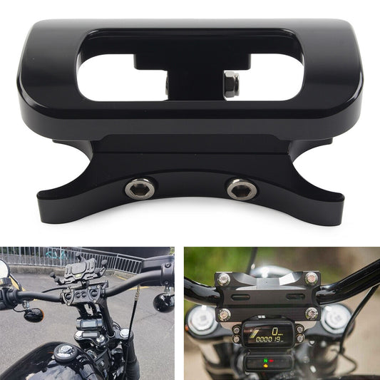 1-1/4 Handlebar Risers Gauge Mount for Harley Softail Street Bob FXBB 2018-2020