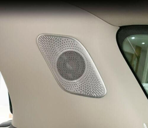 for Kia Carnival 2022-2023 Silver Inner Door C-pillar Speaker Cover Decor Trims
