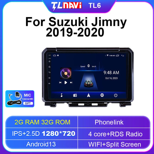 for Suzuki for Jimny Multimedia Player Screen Android Auto Car Radio GPS Navigation