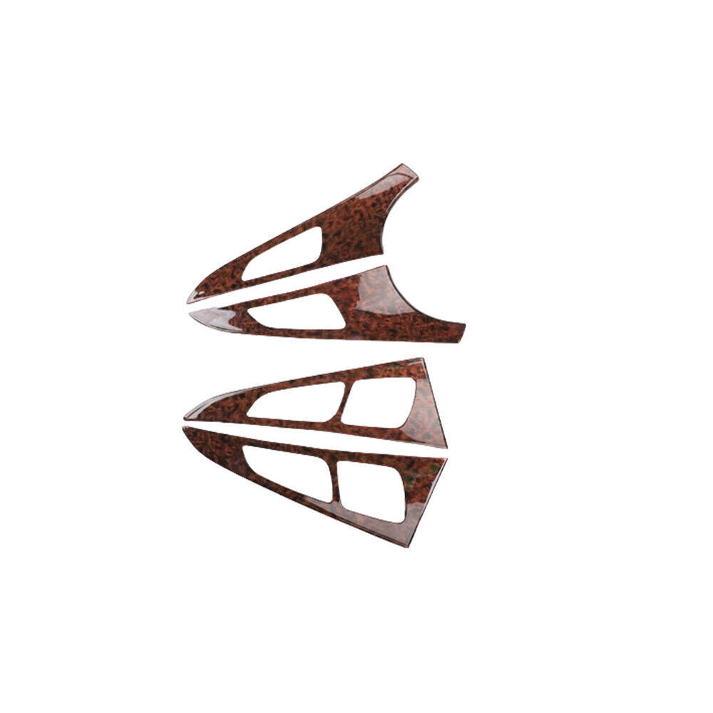Fit for Audi A6L 2012-18 Agate Wood Grain Inner Door Handle Panel Frame Trim 4P