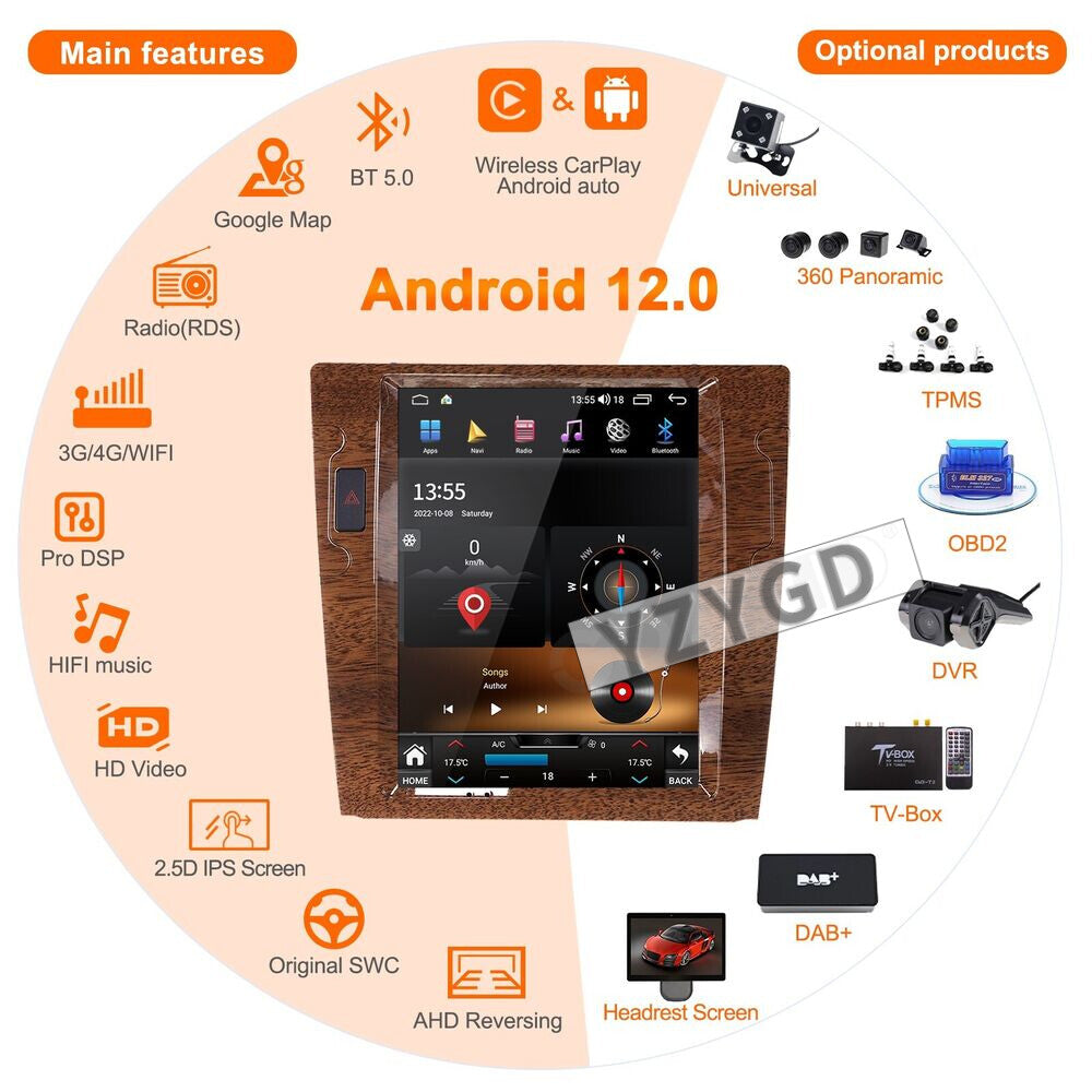 for Volkswagen Phaeton 2003-2013 CarPlay Stereo Car Radio Receiver GPS Screen