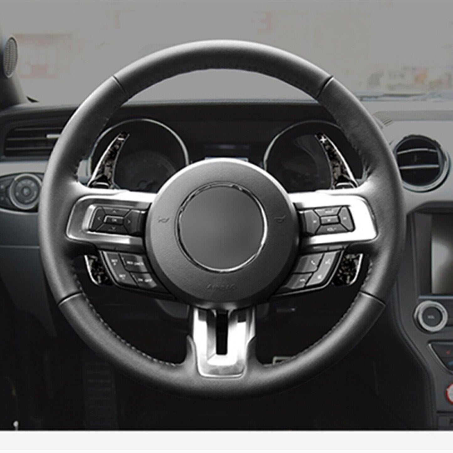 for Ford for Mustang 15-21 Real Carbon Fiber Steering Wheel Shifter Paddle Extension