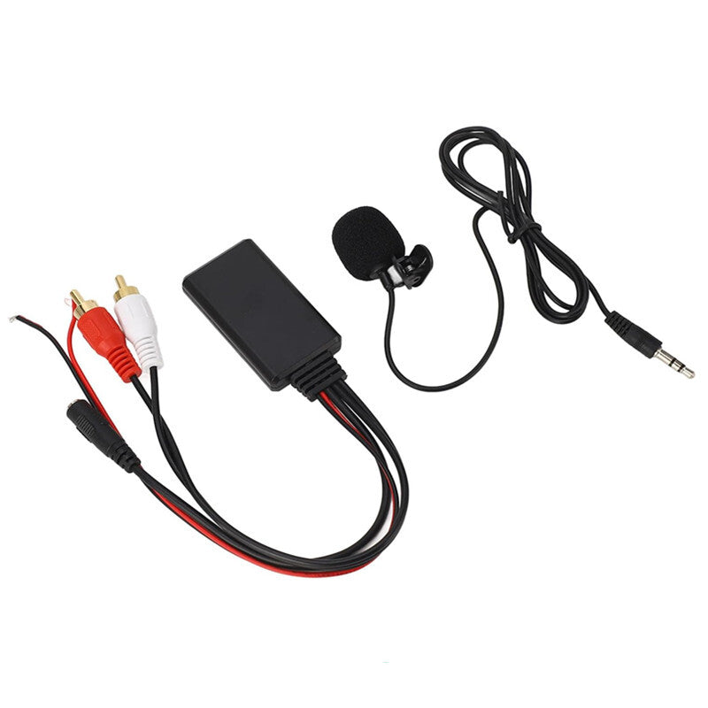 Car Audio Cable Bluetooth AUX Module 2 RCA Cable Adapter with Hands?Microphone