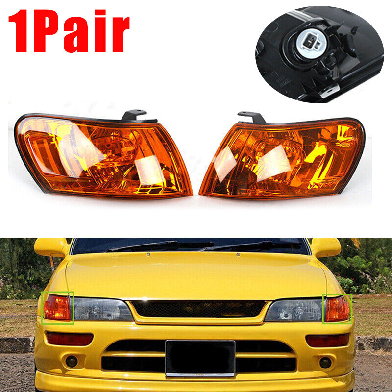 1 Pair Front Corner Lamp for Toyota for Corolla AE100 E100 AE101 1993-1997 LH+RH