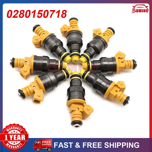 0280150718 8x Fuel Injectors For 1993-03 for Ford F150 F250 F350 4.6L 5.0L 5.4L 5.8L