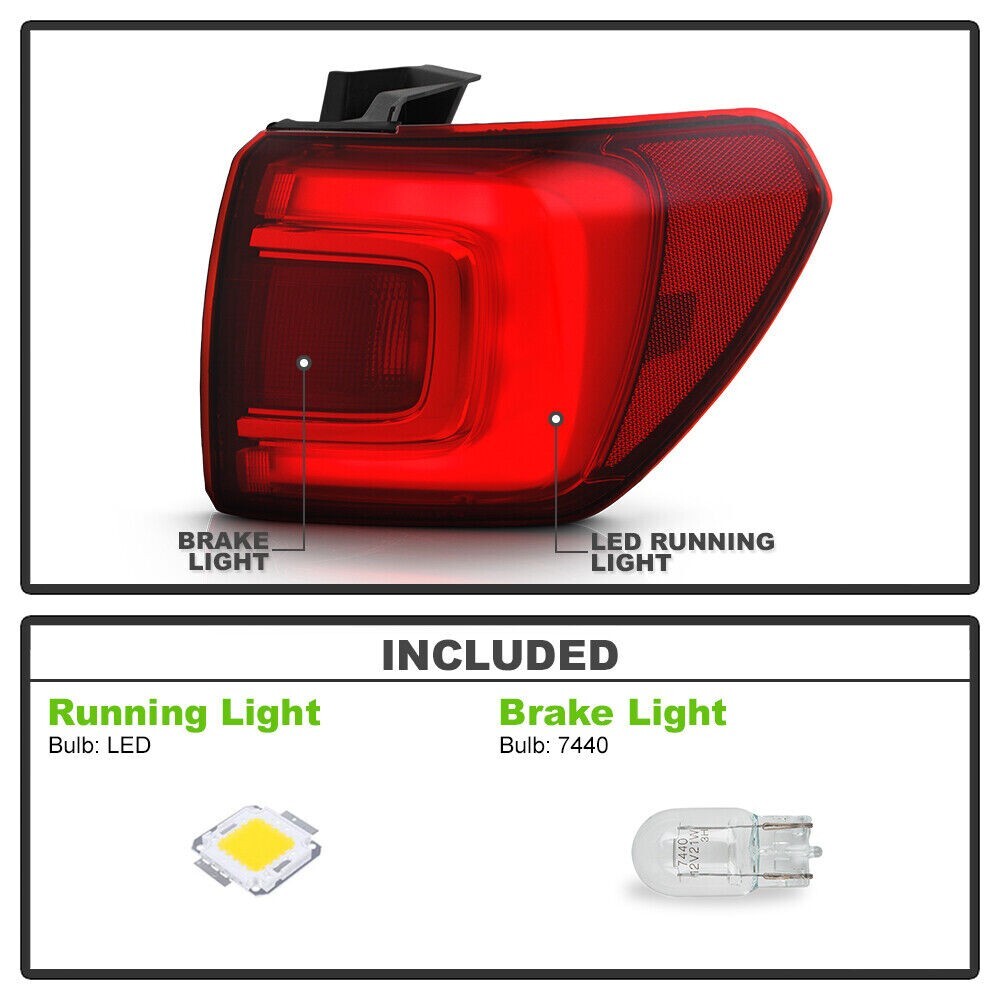 Three-Red LED Lighting Fixtures, for GMC Acadia 2017 - 2019