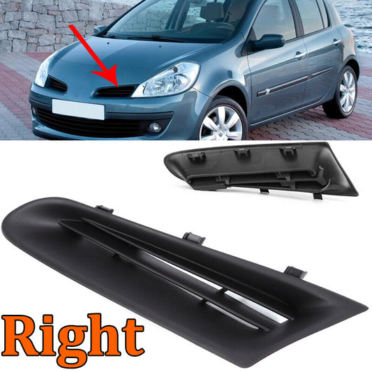 Right Front Bumper Open Vent Grille Intake Cover for Renault Clio MK3 2005-2009