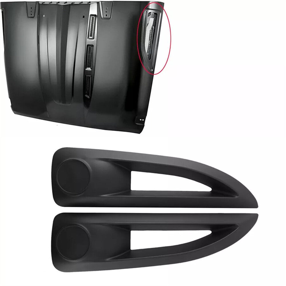 1 Pair Car Hood Side Vent Cover Trim Hood for Jeep for Wrangler Rubicon 2007-2017 US