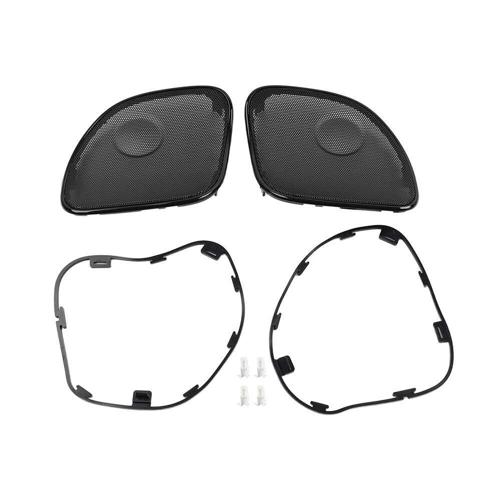 Front Fairing Speaker Grilles Mesh Cover for Harley Road Glide FLTRX 15-23 16 18