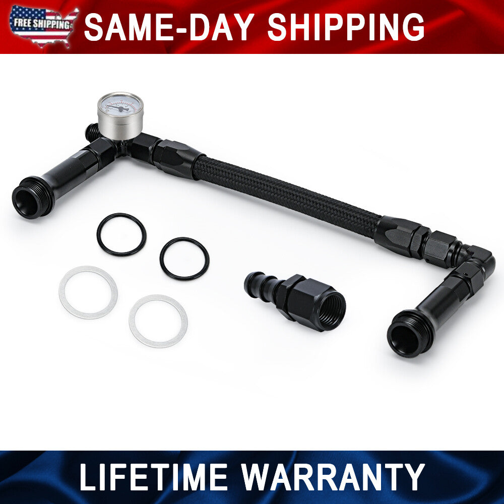 7/8-20 Dual Feed Aluminum Fuel Log Line For Holley Carburetor Double Pumper 4150